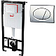 Купить Комплект унитаза Koller Pool Orion OR-0515-RW с инсталляцией Alcaplast Sadromodul AM101/1120-3:1 RU M71-0001 с сиденьем Микролифт и клавишей смыва Хром в магазине сантехники Santeh-Crystal.ru