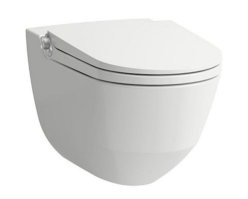 Купить Унитаз биде Laufen Cleanet Riva Rimless 8.2069.1 подвесной с сиденьем Микролифт в магазине сантехники Santeh-Crystal.ru