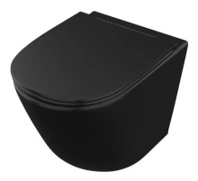 Унитаз Owl 1975 Vind Cirkel-H OWLT190305 подвесной Черный матовый с сиденьем Микролифт
