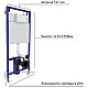 Заказать Комплект унитаза Owl 1975 Vind Cirkel-H OWLT190305 с инсталляцией Berges Wasserhaus Novum D5 040235 с сиденьем Микролифт и Черной матовой клавишей смыва в магазине сантехники Santeh-Crystal.ru