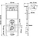 Заказать Комплект унитаза Owl 1975 Vind Cirkel-H OWLT190305 с инсталляцией Berges Wasserhaus Novum D5 040235 с сиденьем Микролифт и Черной матовой клавишей смыва в магазине сантехники Santeh-Crystal.ru