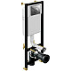 Заказать Комплект унитаза Owl 1975 Vind Cirkel-H OWLT190305 с инсталляцией Cersanit Black 35 S-IN-BLACK-Cg-w с сиденьем Микролифт и клавишей смыва Хром в магазине сантехники Santeh-Crystal.ru