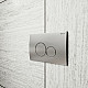 Заказать Комплект унитаза с инсталляцией Point Виктория PN48069SC с сиденьем Микролифт и клавишей смыва Сатин Хром в магазине сантехники Santeh-Crystal.ru