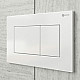 Заказать Комплект унитаза с инсталляцией Point Виктория PN48075W с сиденьем Микролифт и Белой клавишей смыва в магазине сантехники Santeh-Crystal.ru
