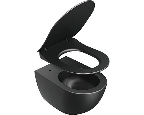 Приобрести Унитаз Ravak Uni Chrome RimOff X01794 подвесной Черный без сиденья в магазине сантехники Santeh-Crystal.ru