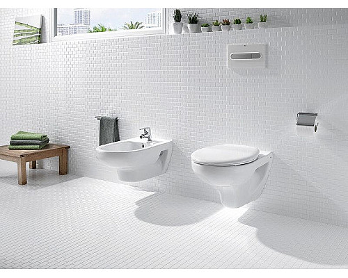 Приобрести Комплект унитаза Roca Mateo 346200000+ZRU9302815 с инсталляцией Grohe Rapid SL 38772001 с сиденьем и клавишей смыва Хром в магазине сантехники Santeh-Crystal.ru