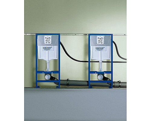 Купить Комплект унитаза Roca Mateo 346200000+ZRU9302815 с инсталляцией Grohe Rapid SL 38775001 с сиденьем и клавишей смыва Хром в магазине сантехники Santeh-Crystal.ru