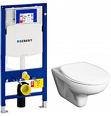 Комплект унитаза Roca Mateo 346200000+ZRU9302815  с инсталляцией Geberit Duofix Sigma UP320 111.300.00.5 с сиденьем