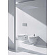 Купить Комплект унитаза Roca Meridian N 346247000+8012A200B с инсталляцией Geberit Duofix Plattenbau Delta UP100 458.125.21.1 с сиденьем Микролифт и клавишей смыва Хром в магазине сантехники Santeh-Crystal.ru