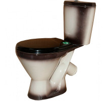 Унитаз компакт Rosa Элегант 4620008195698 Черный декор с бачком и сиденьем