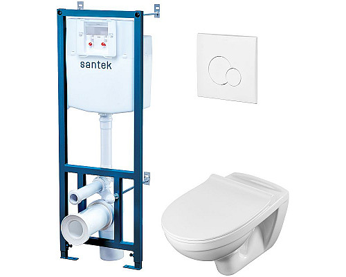 Santeh-Crystal.ru: Комплект унитаза с инсталляцией Santek Бореаль Пэк 1WH302464 с сиденьем Микролифт и Белой клавишей смыва Купить Комплект унитаза с инсталляцией Santek Бореаль Пэк 1WH302464 с сиденьем Микролифт и Белой клавишей смыва в магазине сантехники Santeh-Crystal.ru