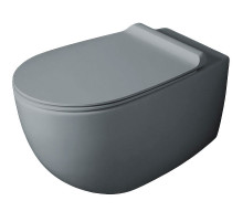 Унитаз Simas Vignoni VI18 cemento matt подвесной Серый матовый без сиденья