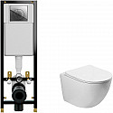 Комплект унитаза Vincea Globo VT1-14S с инсталляцией Cersanit Black 35 S-IN-BLACK-Cg-w с сиденьем Микролифт и клавишей смыва Хром Комплект унитаза Vincea Globo VT1-14S с инсталляцией Cersanit Black 35 S-IN-BLACK-Cg-w с сиденьем Микролифт и клавишей смыва Хром