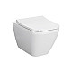 Купить Комплект унитаза с инсталляцией Vitra Integra Square 9856B003-7206 с сиденьем Микролифт и клавишей смыва Хром матовый в магазине сантехники Santeh-Crystal.ru