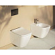 Купить Комплект унитаза с инсталляцией Vitra Integra Square 9856B003-7206 с сиденьем Микролифт и клавишей смыва Хром матовый в магазине сантехники Santeh-Crystal.ru