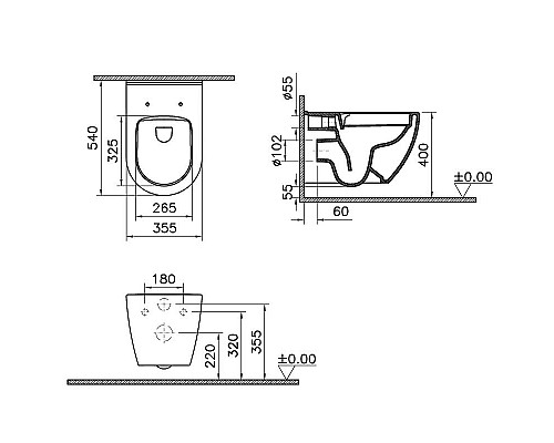 Santeh-Crystal.ru: Унитаз Vitra Mia Round SmoothFlush 7510B003-0075 подвесной без сиденья Приобрести Унитаз Vitra Mia Round SmoothFlush 7510B003-0075 подвесной без сиденья в магазине сантехники Santeh-Crystal.ru