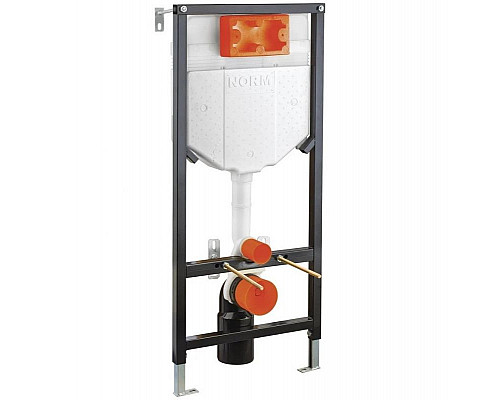 Купить Комплект унитаза с инсталляцией Vitra Norm Fit 9773B099-7207 с сиденьем Микролифт и клавишей смыва Хром в магазине сантехники Santeh-Crystal.ru