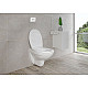 Приобрести Комплект унитаза с инсталляцией Vitra Normus 9773B003-7202 с сиденьем и клавишей смыва Хром в магазине сантехники Santeh-Crystal.ru