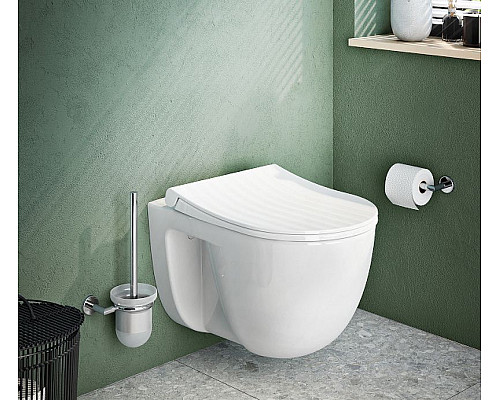 Приобрести Комплект унитаза с инсталляцией Vitra S 40 9860B003-7200 с сиденьем Микролифт и клавишей смыва Хром глянцевый в магазине сантехники Santeh-Crystal.ru