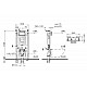 Купить Комплект унитаза с инсталляцией Vitra Sento Rim-Ex 9830B003-7207 с сиденьем Микролифт и клавишей смыва Хром матовый в магазине сантехники Santeh-Crystal.ru