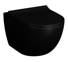 Унитаз Vitra Sento Rim-ex 7748B083-0101 подвесной Черный матовый без сиденья