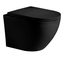 Унитаз WeltWasser Merzbach 004 MT-BL 10000003695 подвесной Черный матовый с сиденьем Микролифт