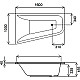 Купить Акриловая ванна AM.PM Spirit 160x100 L W72A-160L100W-A2 без гидромассажа в магазине сантехники Santeh-Crystal.ru