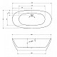 Приобрести Акриловая ванна Abber AB9205 180x84 без гидромассажа в магазине сантехники Santeh-Crystal.ru