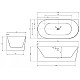 Заказать Акриловая ванна Abber 170х78 AB9258-1.7 L без гидромассажа в магазине сантехники Santeh-Crystal.ru