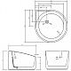 Заказать Акриловая ванна Abber 95х95 AB9305 без гидромассажа в магазине сантехники Santeh-Crystal.ru