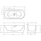 Купить Акриловая ванна Abber 170х75 AB9315 L без гидромассажа в магазине сантехники Santeh-Crystal.ru