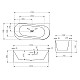 Заказать Акриловая ванна Abber 170х78 AB9494-1.7 без гидромассажа в магазине сантехники Santeh-Crystal.ru