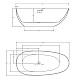 Заказать Акриловая ванна Abber AB9211 170х85 без гидромассажа в магазине сантехники Santeh-Crystal.ru