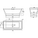 Заказать Ванна из искусственного камня Abber Berlin 170x75 AM9912 Белая без гидромассажа в магазине сантехники Santeh-Crystal.ru