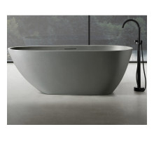 Ванна из искусственного камня Abber Dortmund 170x75 AM9911MLG Светло-серая матовая без гидромассажа