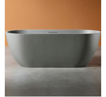 Ванна из искусственного камня Abber Frankfurt 170x75 AM9941MLG Светло-серая матовая без гидромассажа