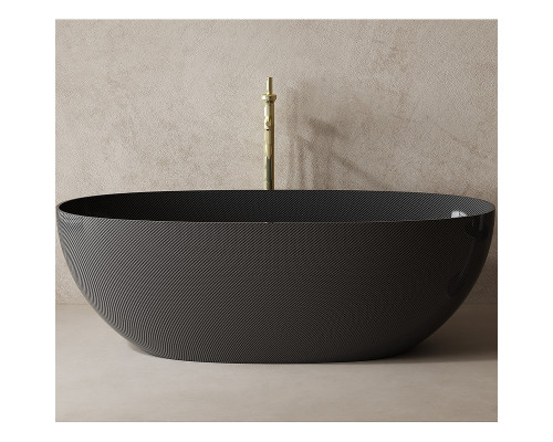 Карбоновая ванна Abber Karbon 170x75 AK9001-1.7 Черная без гидромассажа