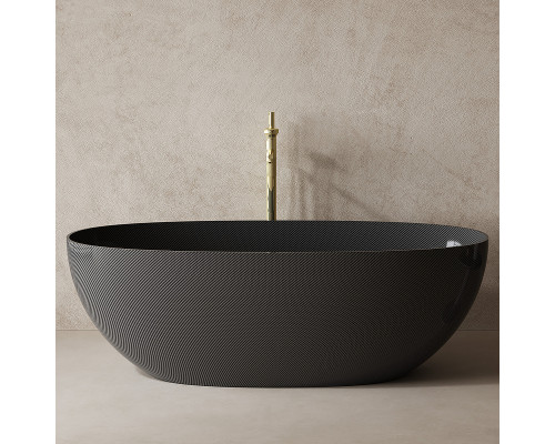 Карбоновая ванна Abber Karbon 170x75 AK9001-1.7 Черная без гидромассажа