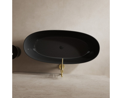 Карбоновая ванна Abber Karbon 170x75 AK9001-1.7 Черная без гидромассажа