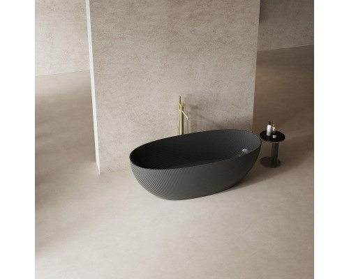 Карбоновая ванна Abber Karbon 170x75 AK9001-1.7 Черная без гидромассажа