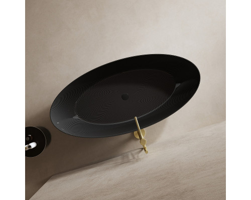 Карбоновая ванна Abber Karbon 180x85 AK9002-1.8 Черная без гидромассажа