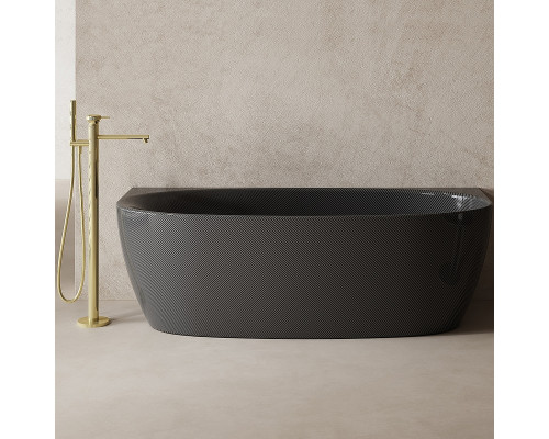 Карбоновая ванна Abber Karbon 170x80 AK9004 Черная без гидромассажа