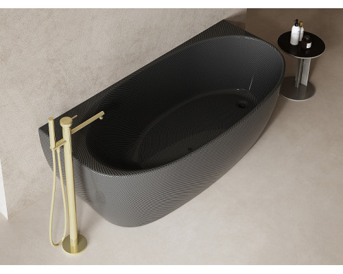 Карбоновая ванна Abber Karbon 170x80 AK9004 Черная без гидромассажа