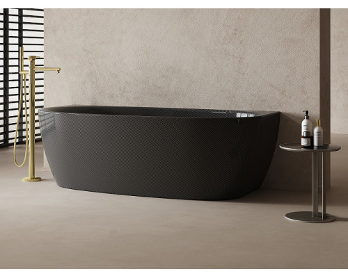 Карбоновая ванна Abber Karbon 170x80 AK9004 Черная без гидромассажа