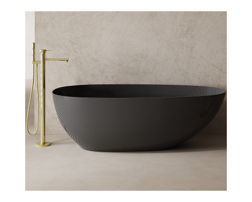 Карбоновая ванна Abber Karbon 170x80 AK9011-1.7 Черная без гидромассажа