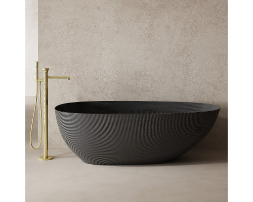 Карбоновая ванна Abber Karbon 170x80 AK9011-1.7 Черная без гидромассажа