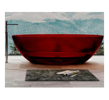 Ванна из полиэфирной смолы Abber Kristall 180х85 AT9702Rubin Красная без гидромассажа