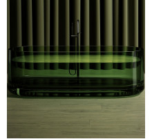 Ванна из полиэфирной смолы Abber Kristall 170х75 AT9708Emerald Зеленая без гидромассажа