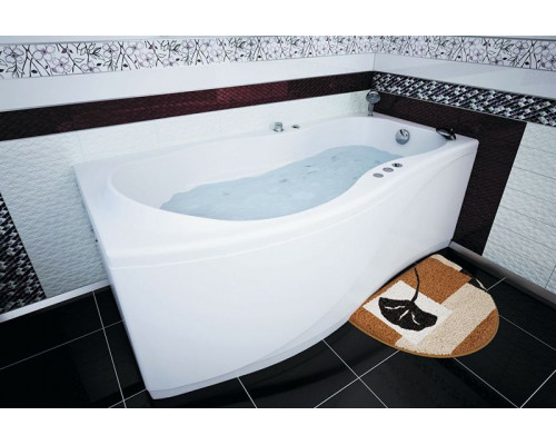 Купить Акриловая ванна Aquanet Borneo 170x90 L 205286 без гидромассажа в магазине сантехники Santeh-Crystal.ru