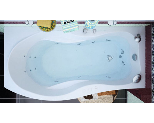Купить Акриловая ванна Aquanet Borneo 170x90 L 205286 без гидромассажа в магазине сантехники Santeh-Crystal.ru